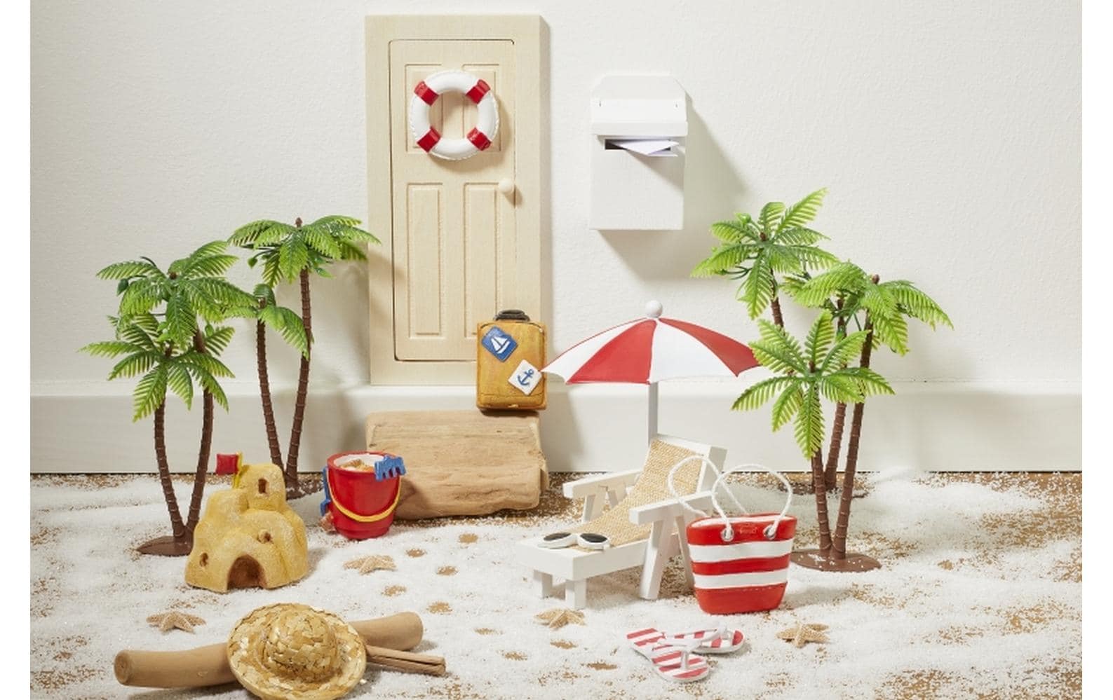 HobbyFun Holzrohling Tür, 1 Stk, 8 × 0,6 × 17,7 cm