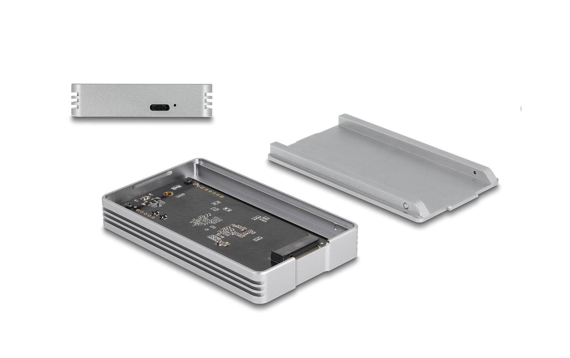 DeLOCK USB4 40 Gbit/s Gehäuse – 1-Bay Desktop SSD-Gehäuse – für M.2 80 mm NVMe