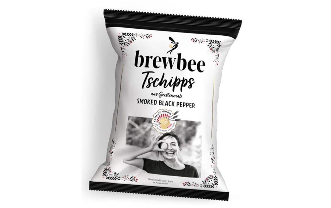 brewbee Tschipps Chips – geräucherter schwarzer Pfeffer – 90 g