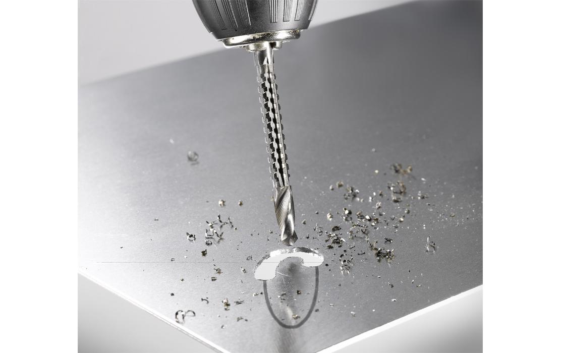 kwb Fräsbohrer 6 mm HSS Zylinderschaft – für Metall, Kunststoff