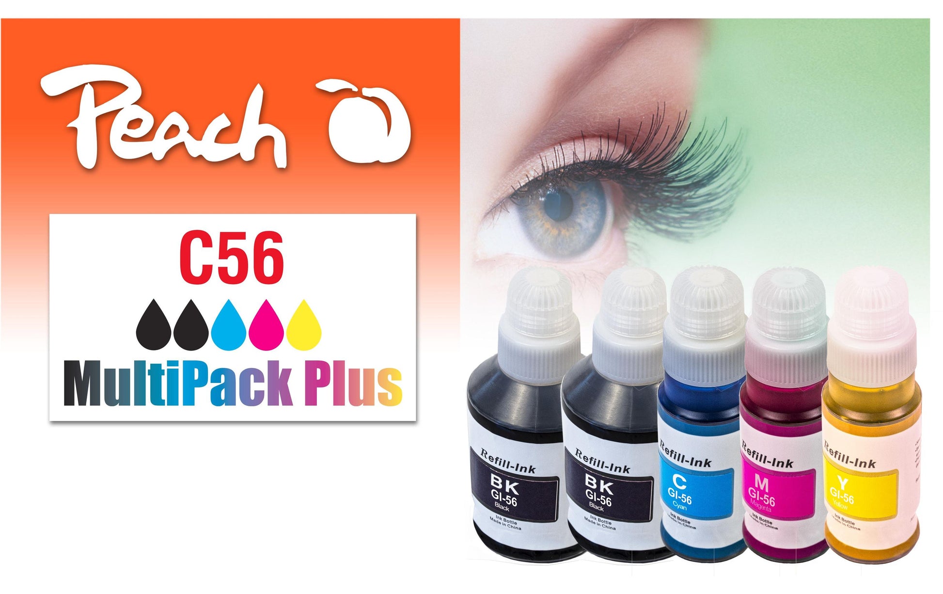 Peach CISS GI-56 – Multi-Pack+, Canon-kompatibel
