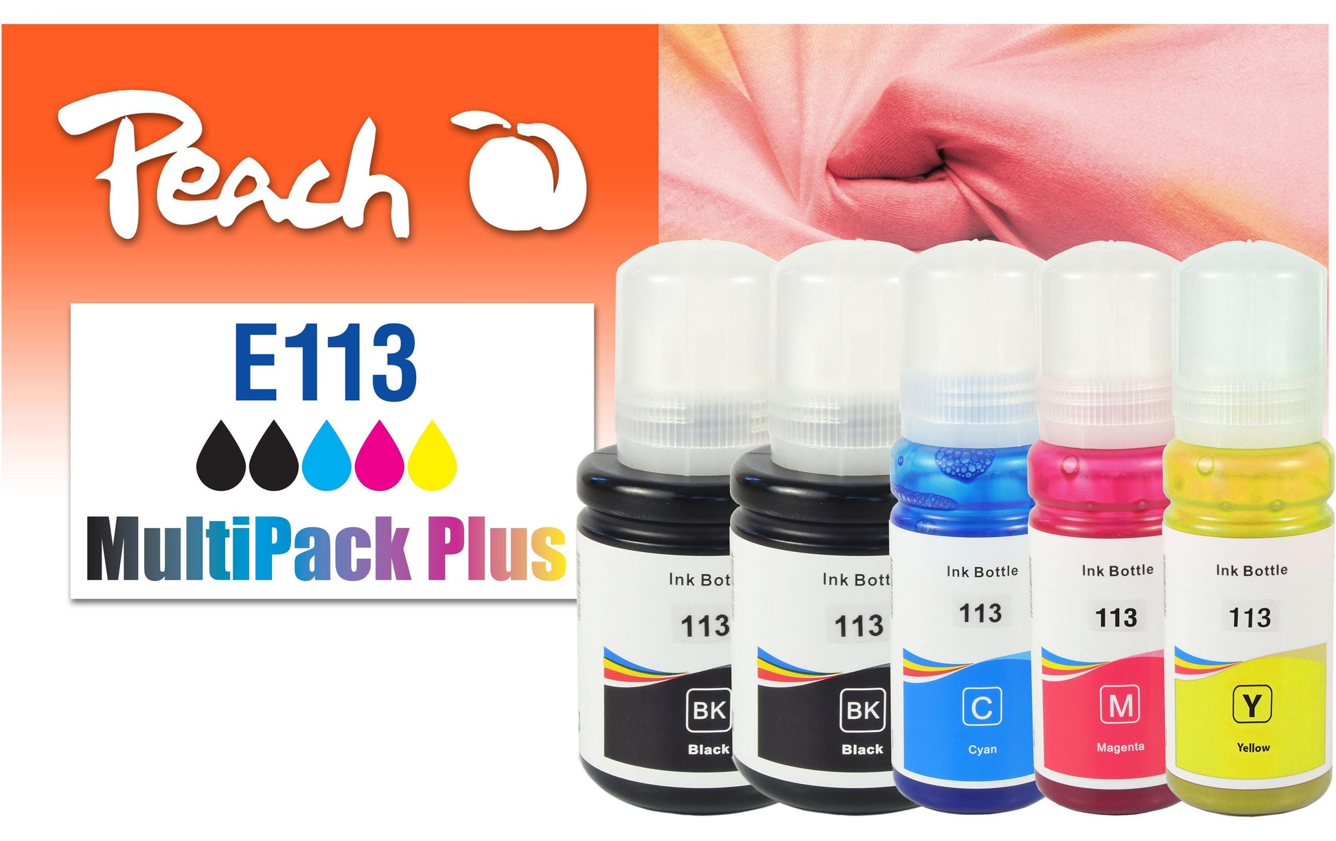 Peach Tintenpatronen-Multipack T06B1-4, CMYK, 5er-Pack, kompatibel – für Epson EcoTank ET-5100 Serie