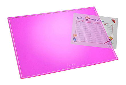 Laufer Läufer – Durella Schreibtischunterlage – 400 × 530 mm, Kunststoff, Pink, 1 Stück