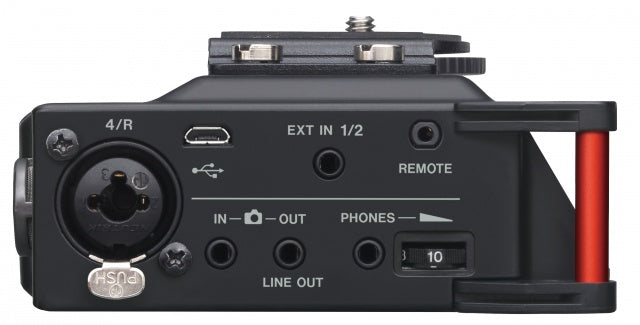 Tascam Mehrspur-Recorder DR-70D – 169 × 55,2 × 106,5 mm – für DSLR-Kameras
