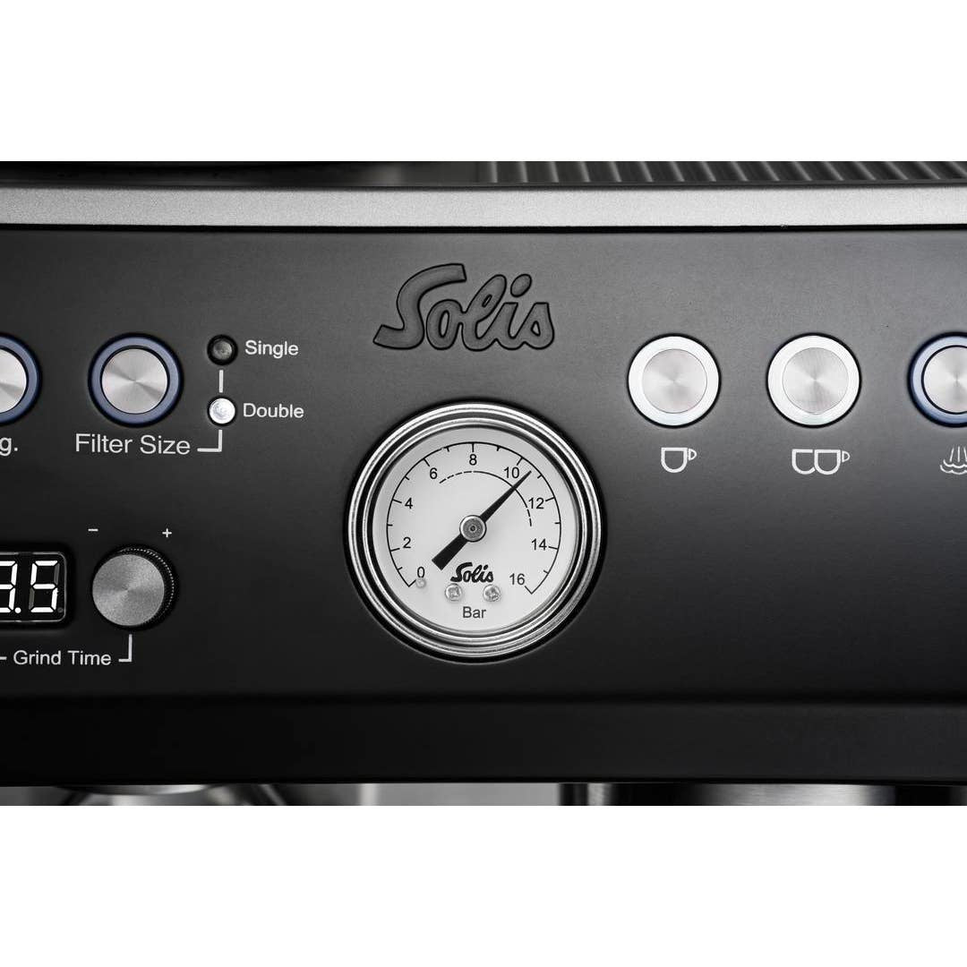 Solis Perfetta 1019 Espressomaschine (Siebträger) – 16 bar, 2,6 l, Dampfdüse, 30,0×40,0×38,0 cm