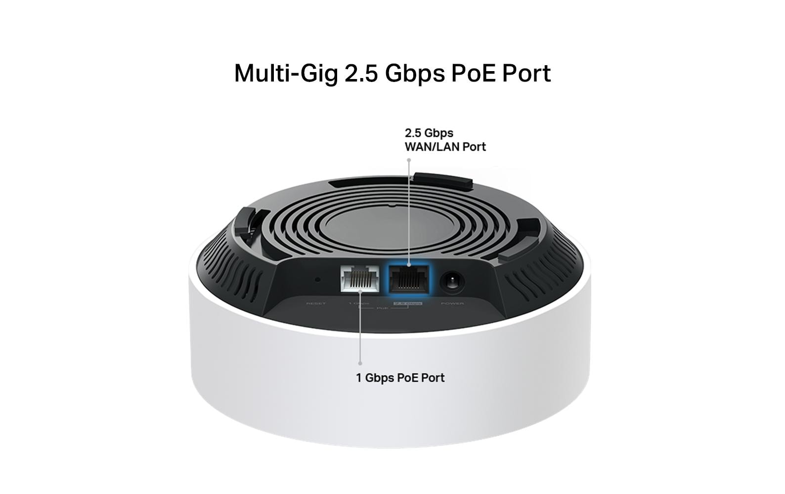 TP-Link Deco X50-PoE – WLAN-Router – Wi-Fi 6 Dual-Band (2,4/5 GHz), 3,0 Gbit/s, 2,5GbE