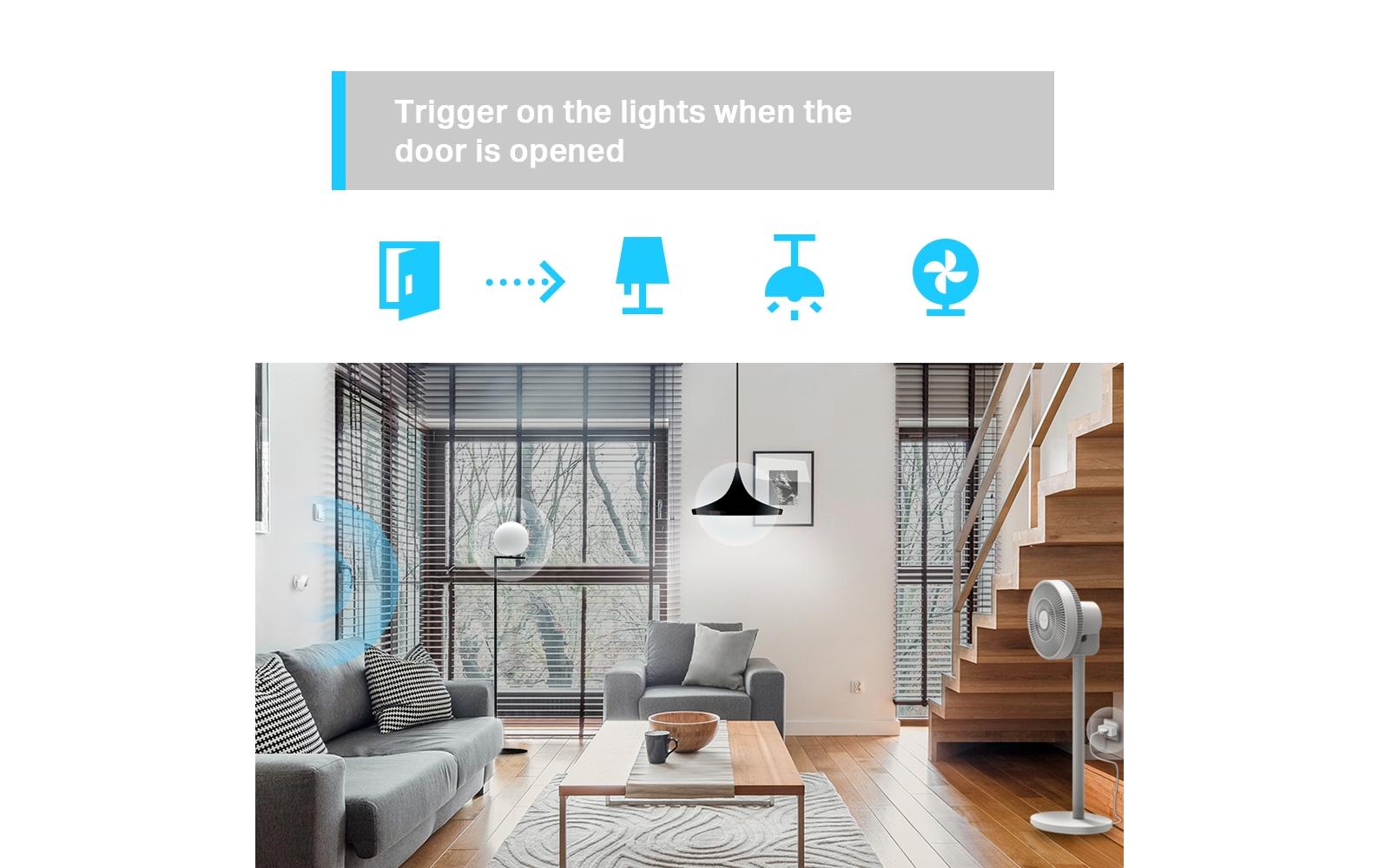 TP-Link Tapo – Bewegungsmelder (PIR), Funk, 120°, 7 m
