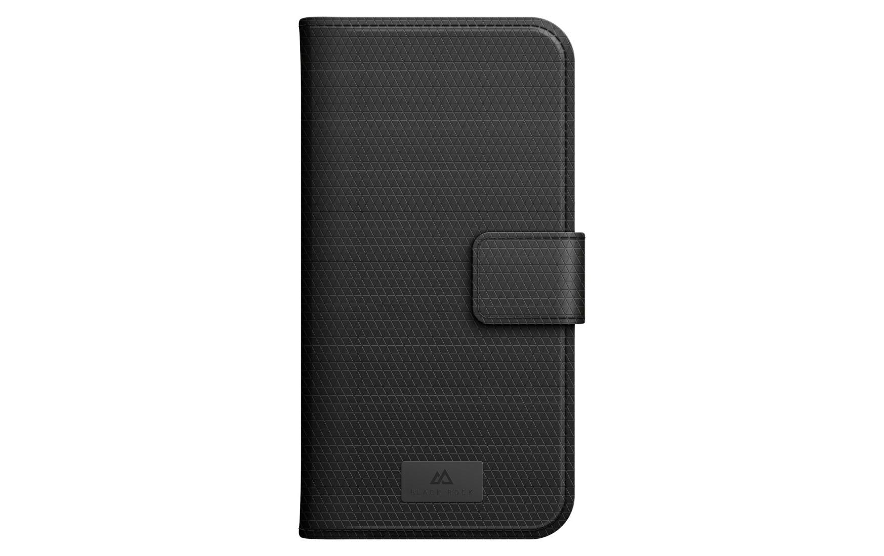 Black Rock Booklet-Hülle – für Apple iPhone 14 Pro – schwarz – mit Kartenfach