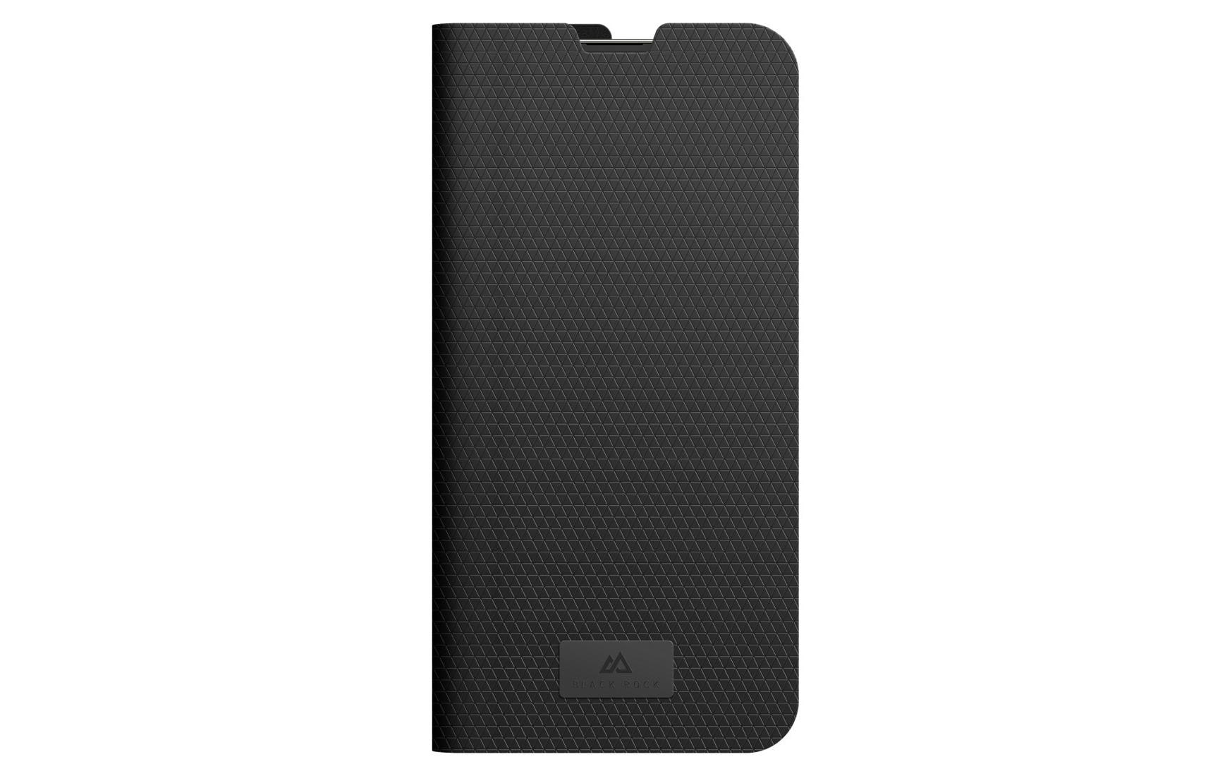 Black Rock Booklet-Hülle The Classic – für Apple iPhone 14 – schwarz – Kunstleder, mit Kartenfach