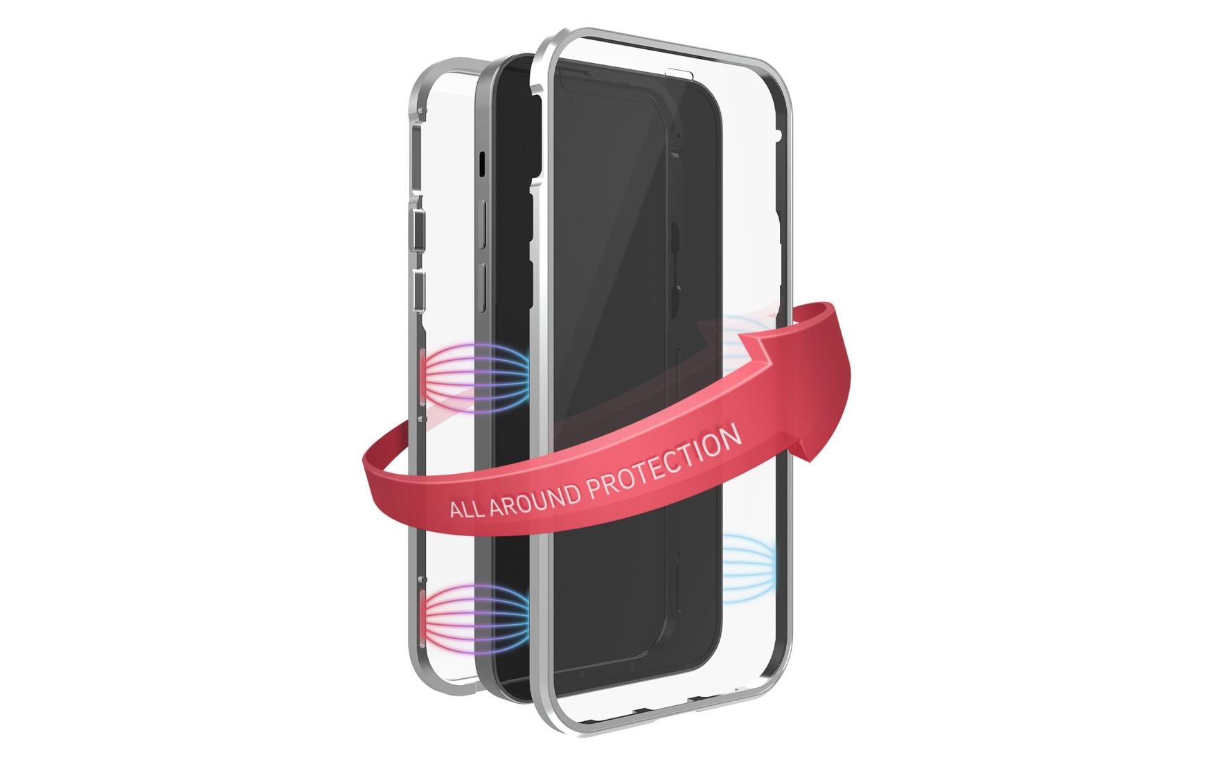 Black Rock Backcover – für Apple iPhone 14 Plus – Silber