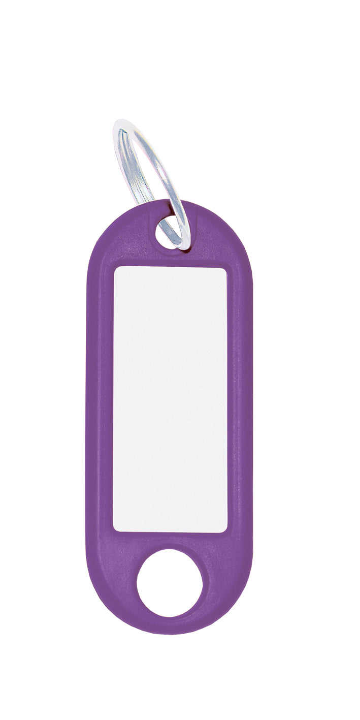 Wedo Schlüsselanhänger – Kunststoff, Violett, 21 × 3 × 52 mm, 100er-Pack