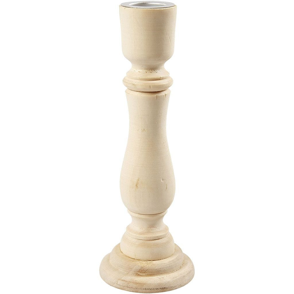 Creativ Company Kerzenständer – Metall & Holz, Braun – 16,5 cm – 1 Stück