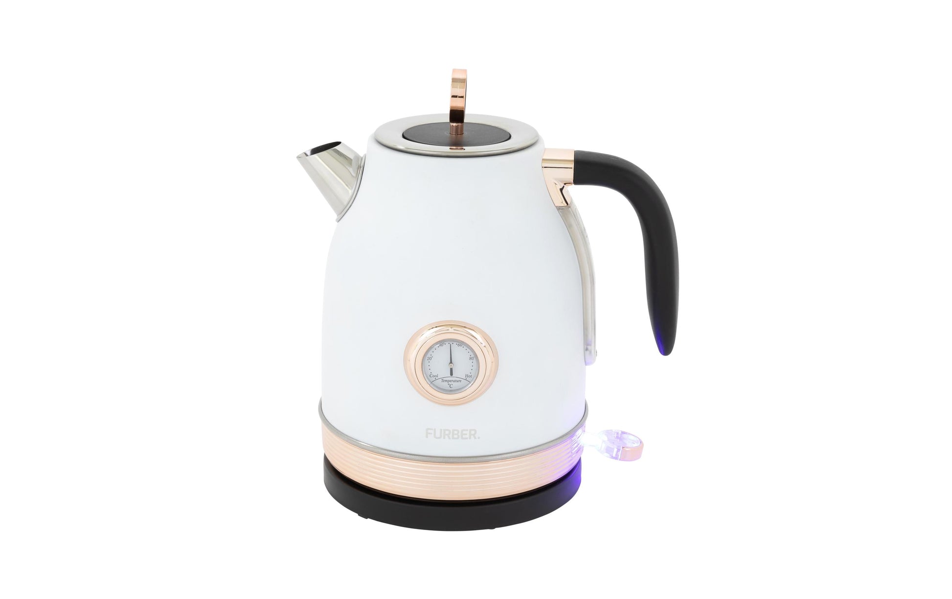 Furber. Furber Wasserkocher – 1,7 l, Edelstahl, Roségold