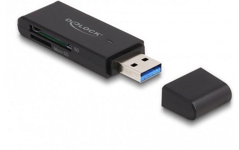DeLOCK 91002 Kartenleser – SD, microSD (SDHC/SDXC) – USB‑A 3.2 Gen 1 – 5 Gbit/s