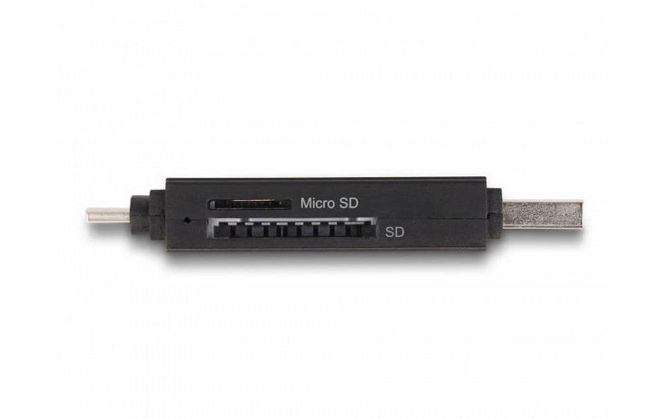 DeLOCK 91004 Kartenleser – SD, microSD – USB‑A/USB‑C 3.2 Gen 1 – 5 Gbit/s