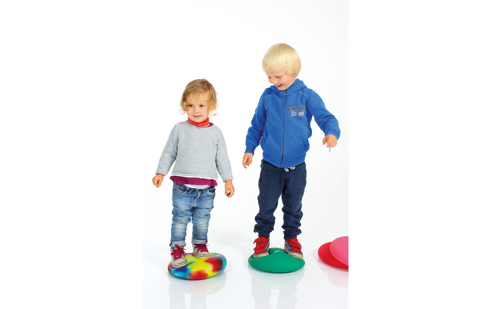 TOGU Balancekissen – Durchmesser 35 cm, Luft, rund, Handpumpe, türkis, für Stuhl