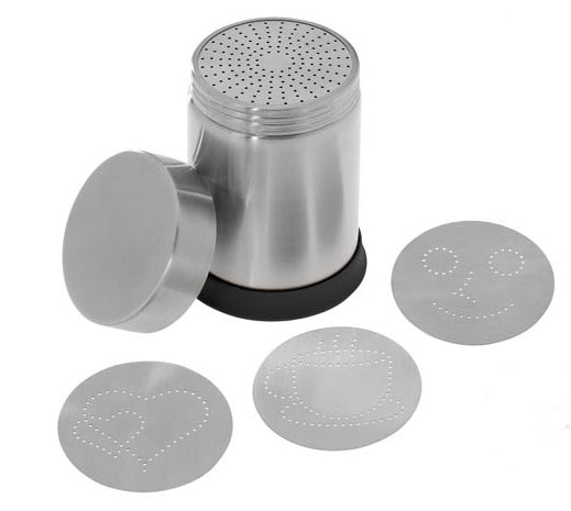 Westmark Streudose Ø 7,5 × 11 cm, Edelstahl, silber, mit 4 Motiven