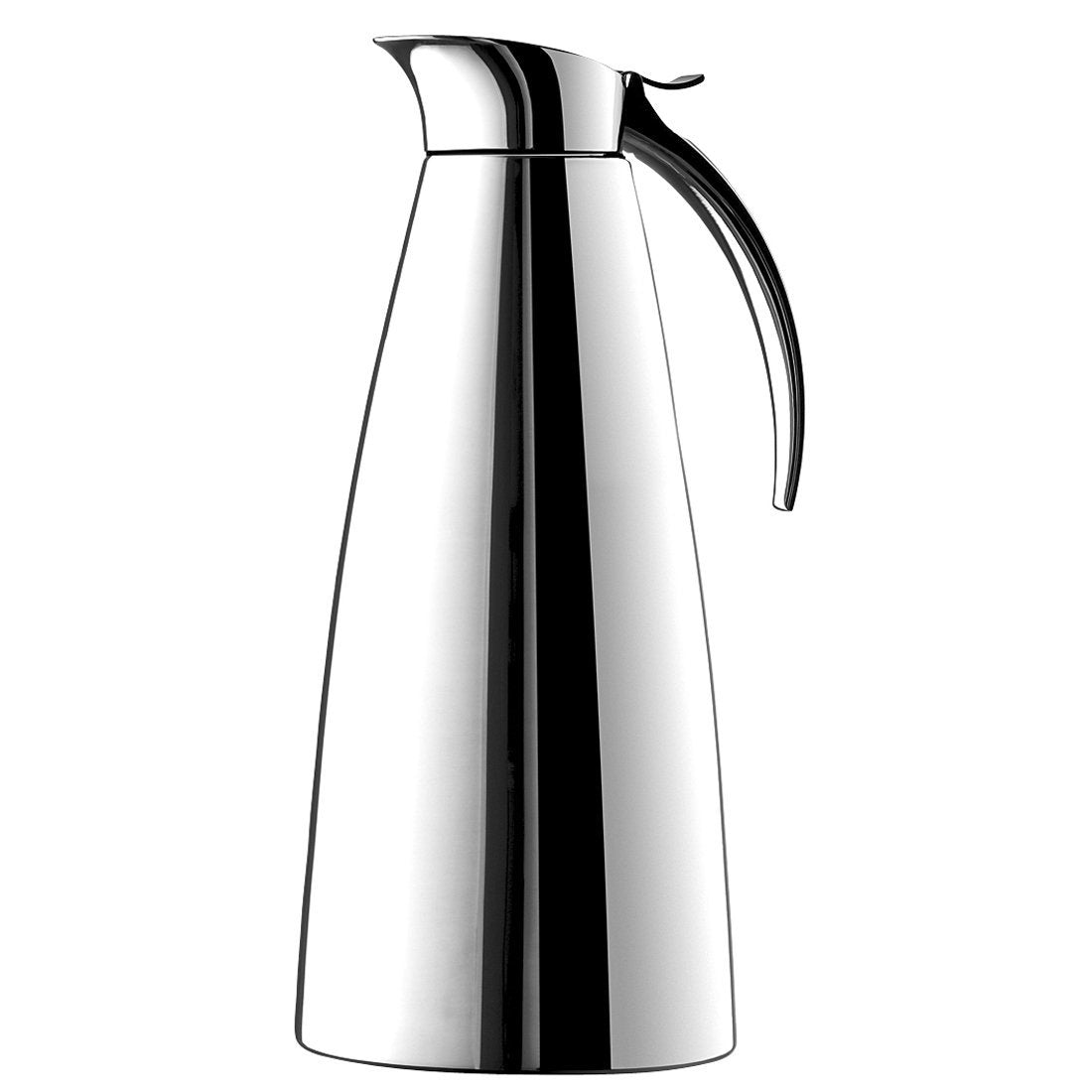 EMSA Thermoskanne Eleganza – 2er Set, 1 l, Edelstahl 18/10, Klappdeckel, vakuumisoliert