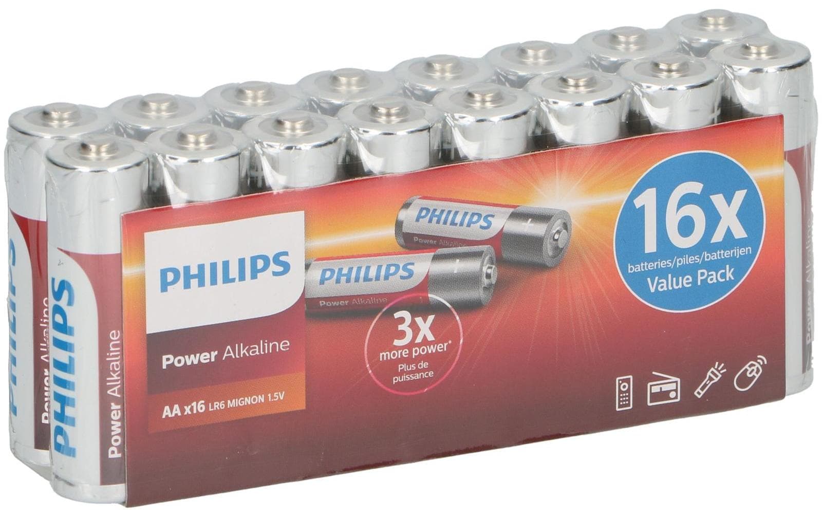 Philips AA Batterien, Alkaline, 1,5 V
