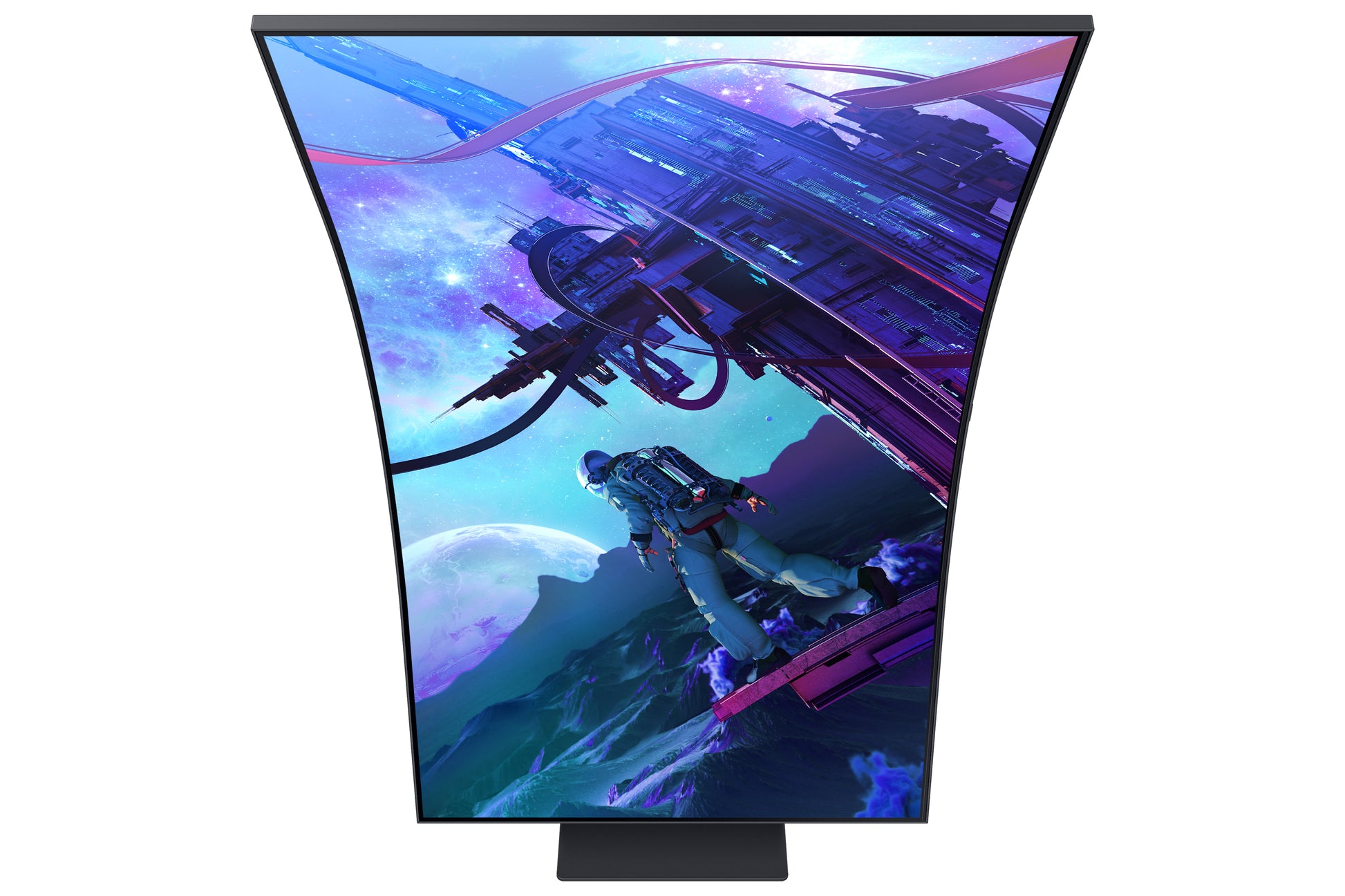 Samsung Odyssey Ark G97NC – Monitor, 55", VA, Mini-LED, 165 Hz, 600 cd/m², Tizen, Schwarz
