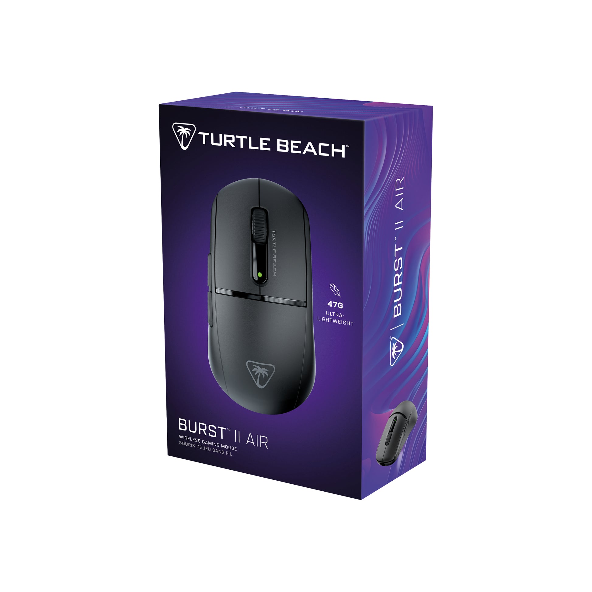 Turtle Beach Burst II Air Gaming-Maus – Kabellos, 26'000 DPI, 6 Tasten, Für Rechtshänder, Schwarz