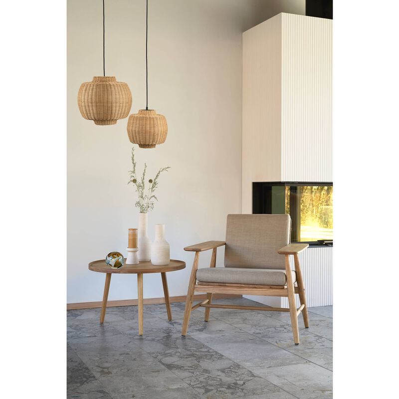 Villa Collection Pendelleuchte Vilna – E27, 40 W, Ø 40 cm, H 35 cm – Natur