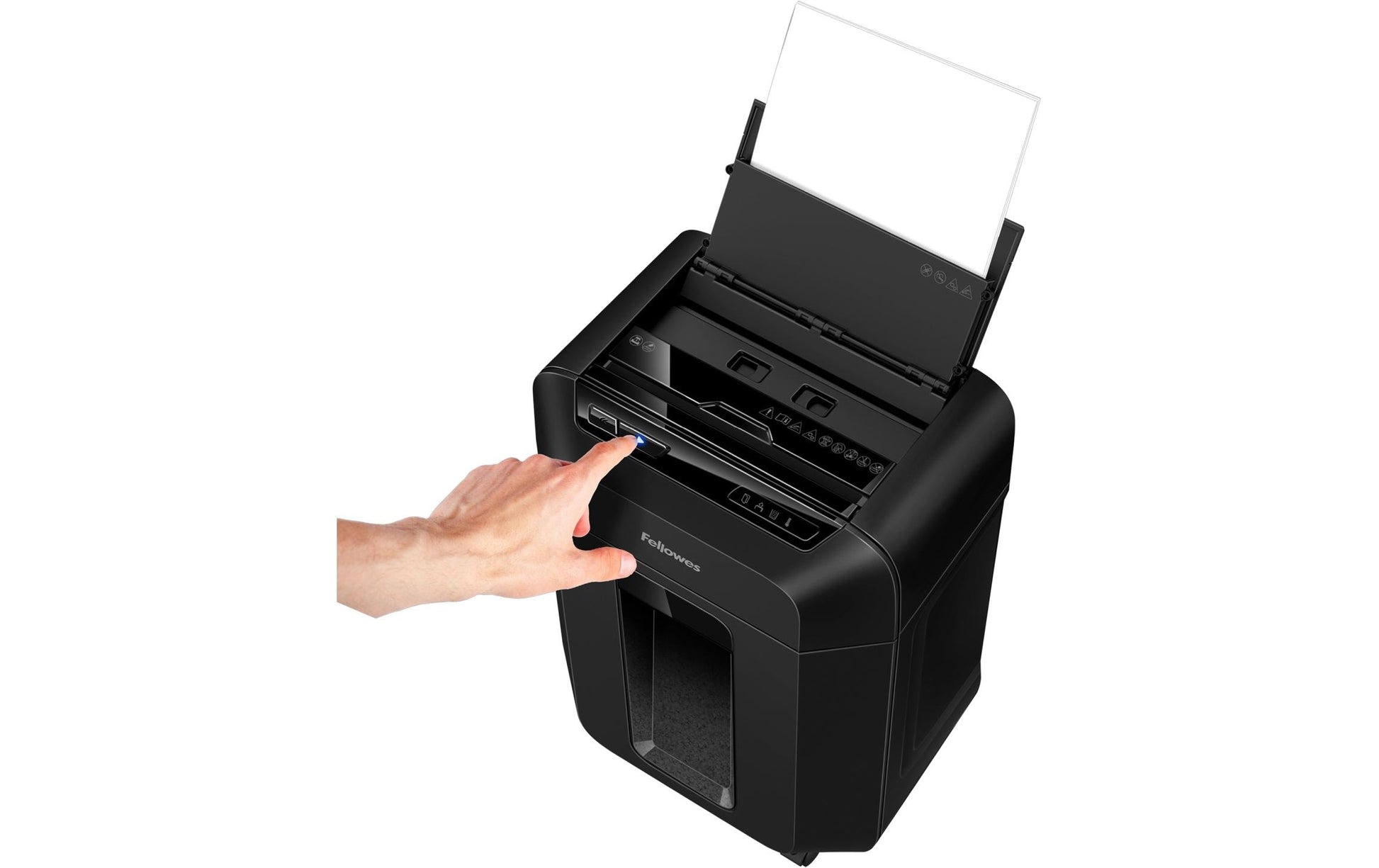 Fellowes AutoMax 80M – Aktenvernichter, DIN P-4, Partikelschnitt 4 × 12 mm, 80 Blatt, 17 l