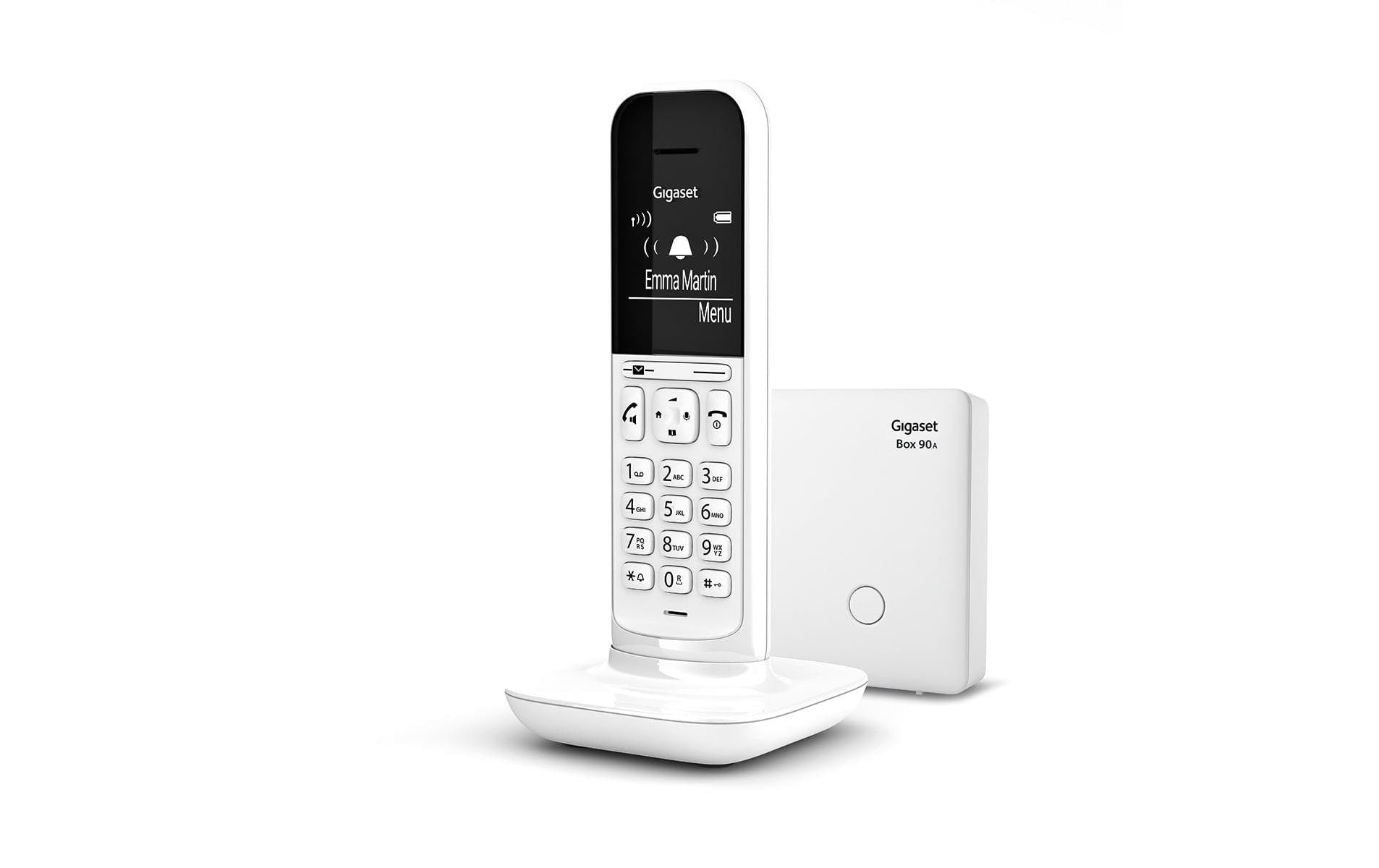 Gigaset CL390A Duo – Schnurlostelefon mit Anrufbeantworter, Weiss