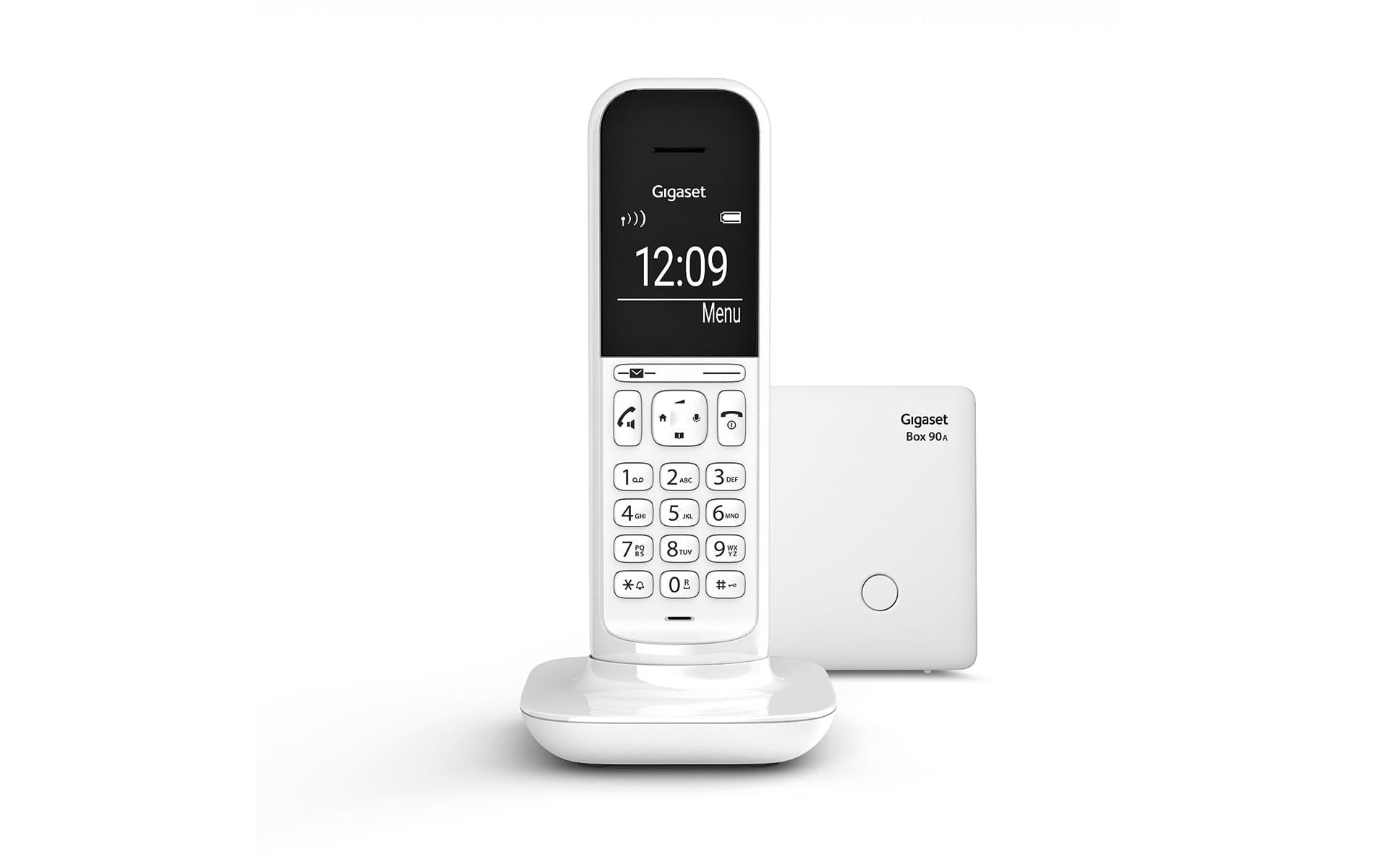 Gigaset CL390A Duo – Schnurlostelefon mit Anrufbeantworter, Weiss
