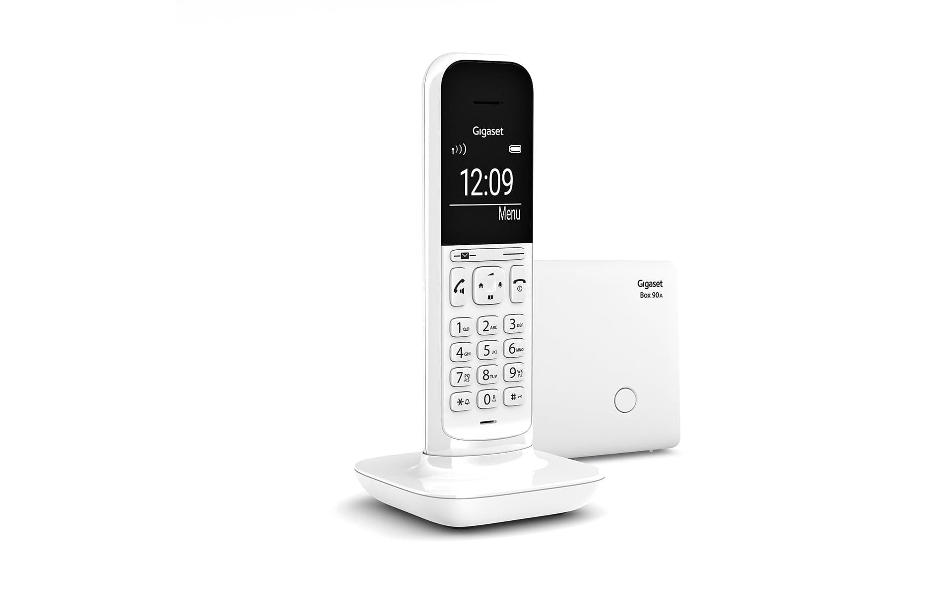 Gigaset CL390A Duo – Schnurlostelefon mit Anrufbeantworter, Weiss