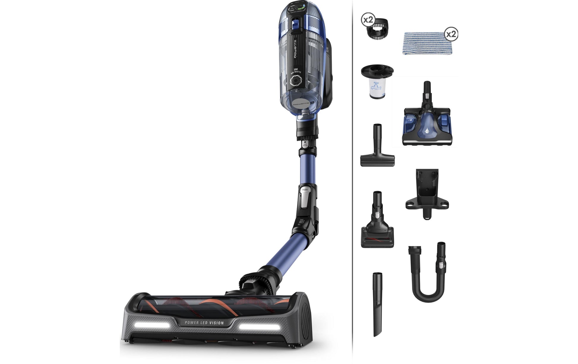 Rowenta Akkustaubsauger X-Force 14.60 Aqua – 2-in-1, 0,9 l, Akkubetrieb, 4 Stufen