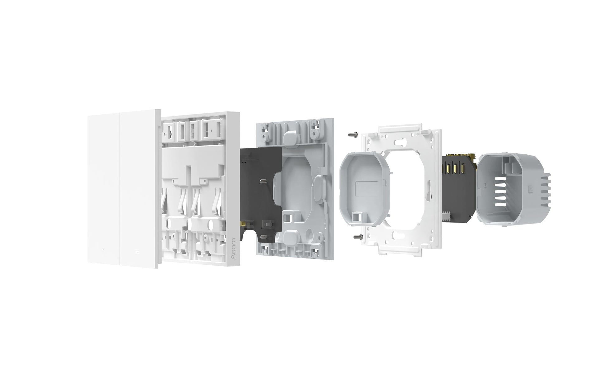 Aqara H1 – Smart-Taster – mit Neutralleiter, 1-Tasten – für Amazon Alexa, Google Assistant, Apple HomeKit
