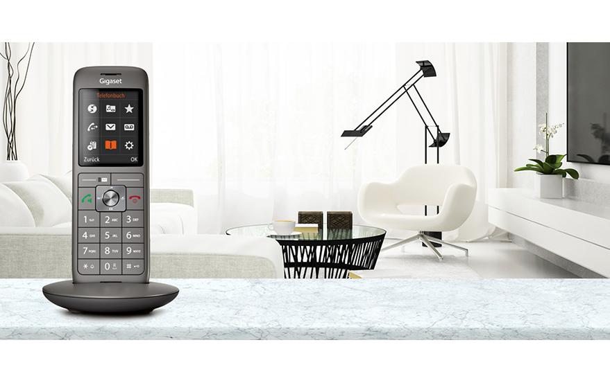Gigaset CL660 HX – DECT-Telefon mit Basis, 2,4", freisprechen, anthrazit