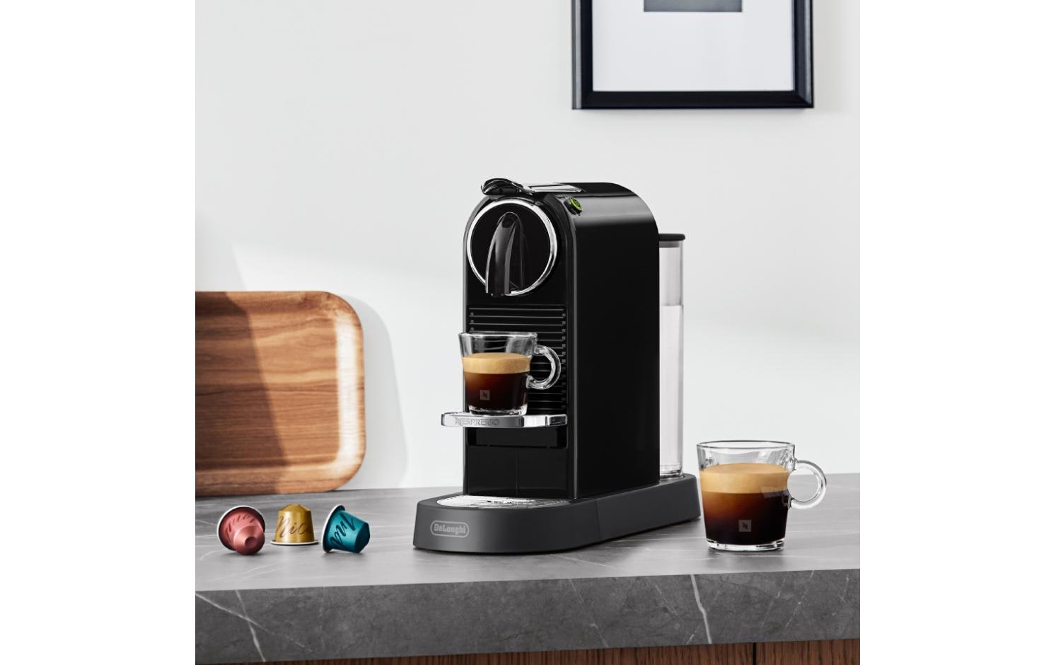 De’Longhi Citiz EN167.B Kapselmaschine – für Nespresso-Kapseln, 19 bar, 1 l, Schwarz