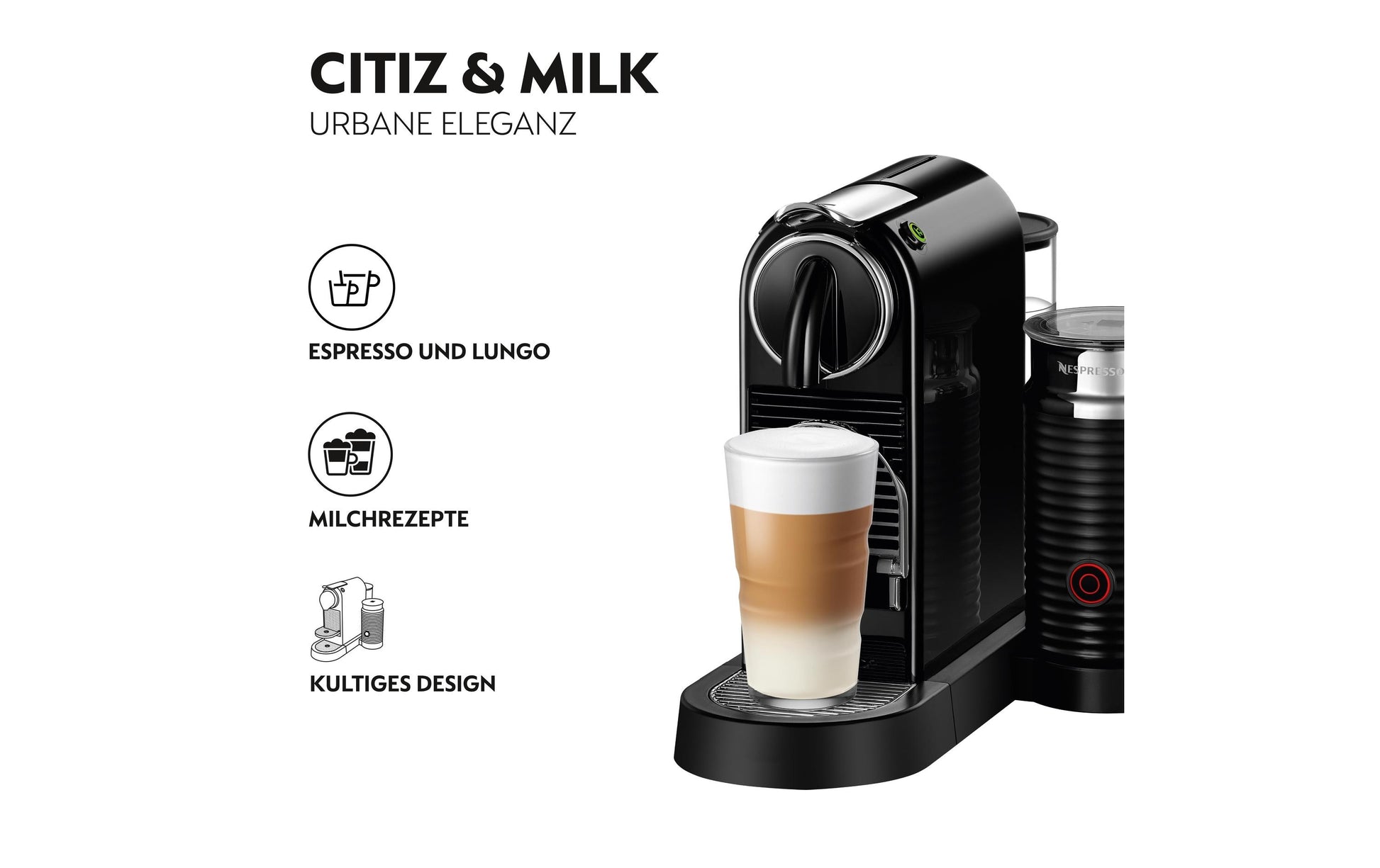 De’Longhi Citiz EN267 Kapselmaschine – für Nespresso-Kapseln, 19 bar, 1 l, Schwarz