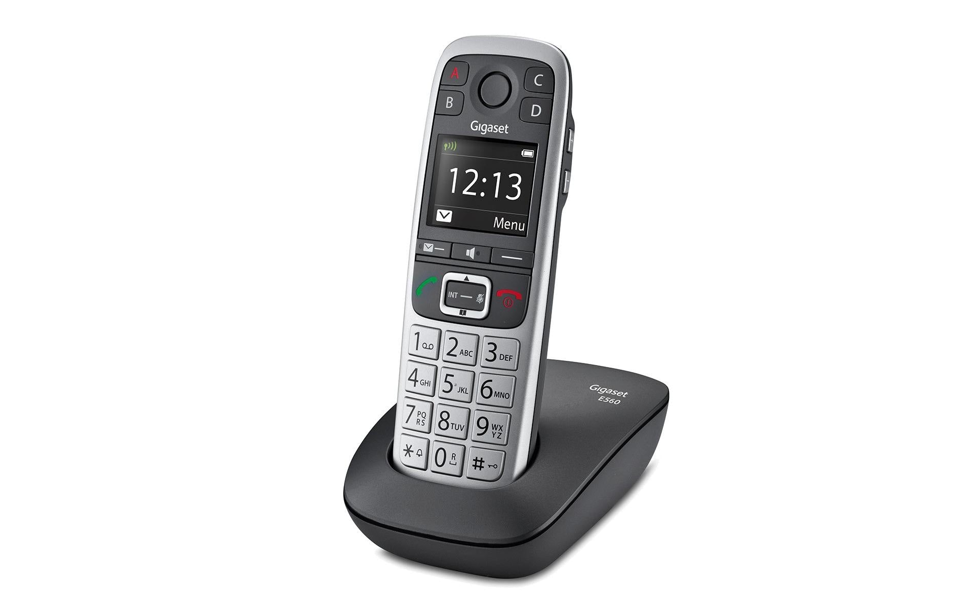 Gigaset E560 – Analoges/DECT-Telefon, 5,5 cm