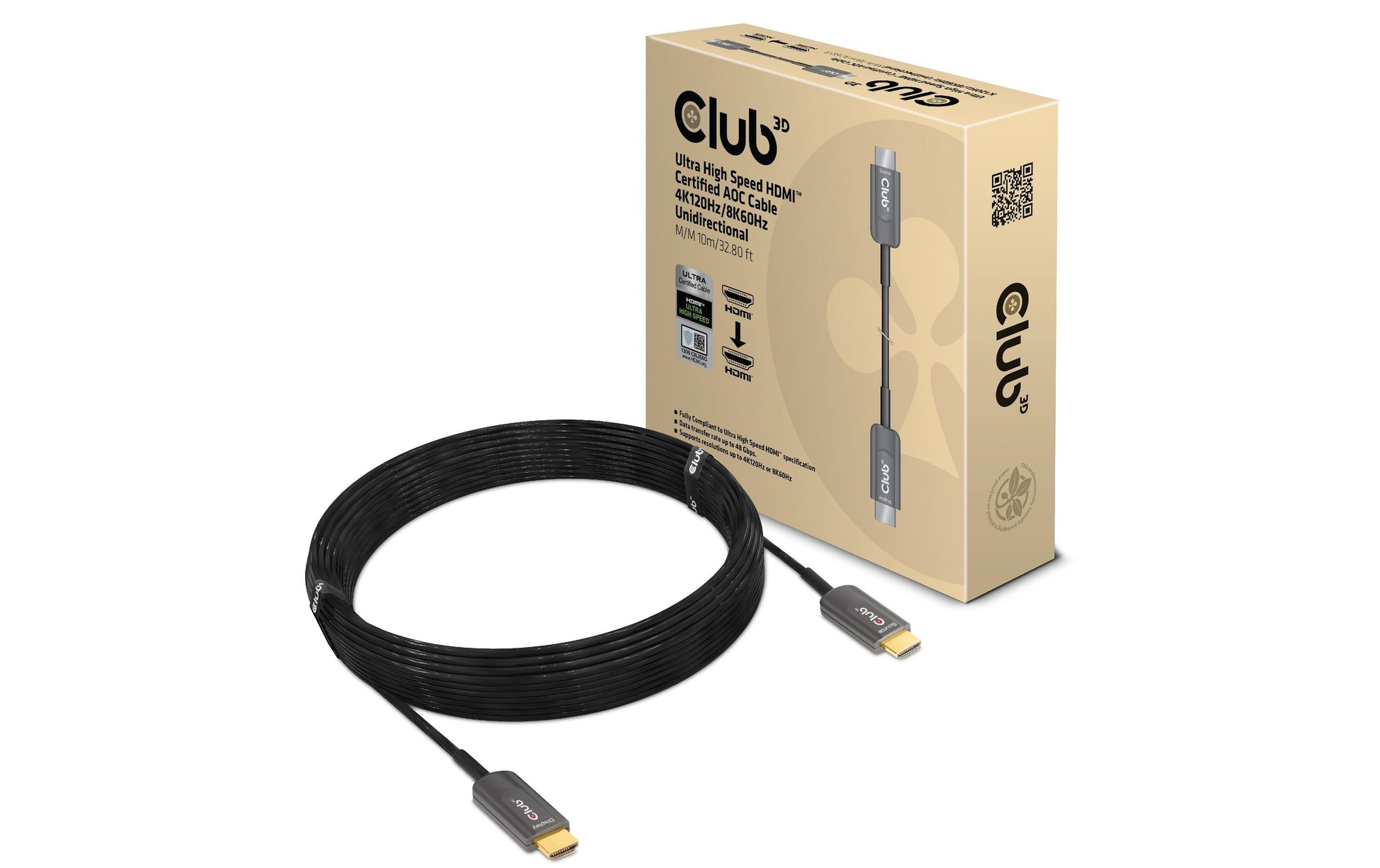 CLUB3D Club 3D HDMI-Kabel, Schwarz, CAC-1376, 1 Stück