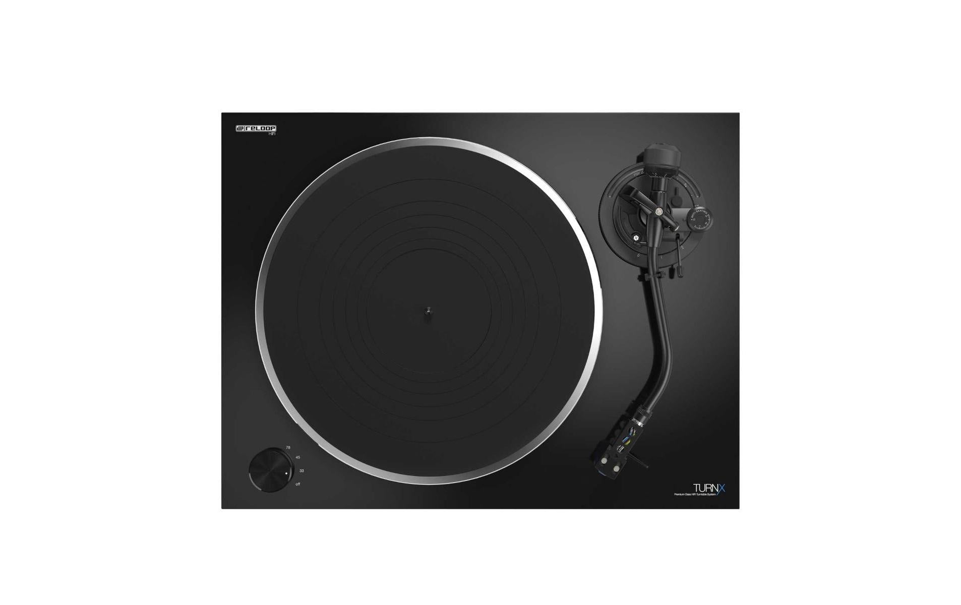 Reloop TurnX – Plattenspieler – Stationär – Direktantrieb, 78 U/min, Tonabnehmer dabei – Schwarz