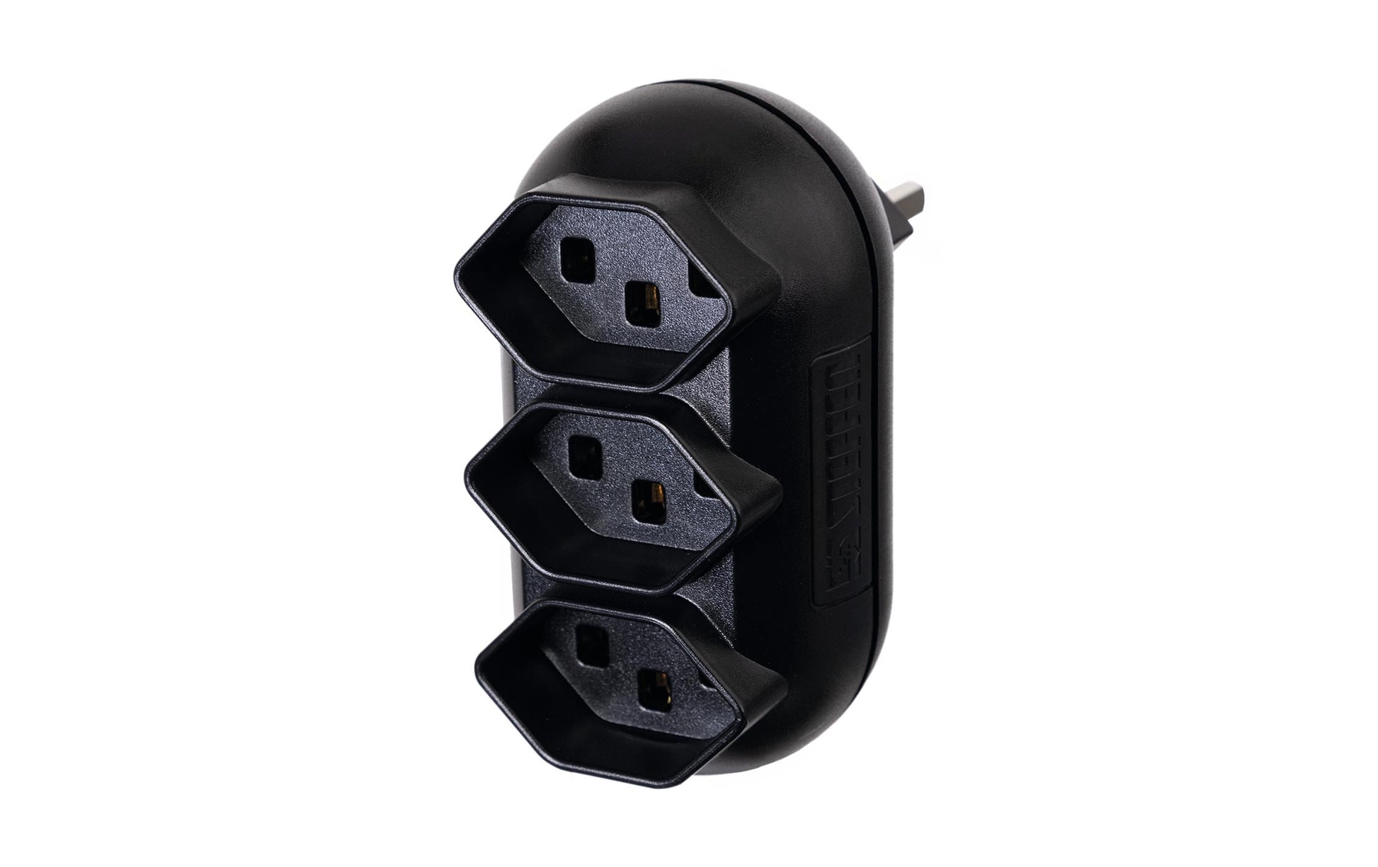 Steffen STRONG Steckdosenleiste, 3×T23, ohne Schalter, 0,1 m, Eingang T23 – schwarz