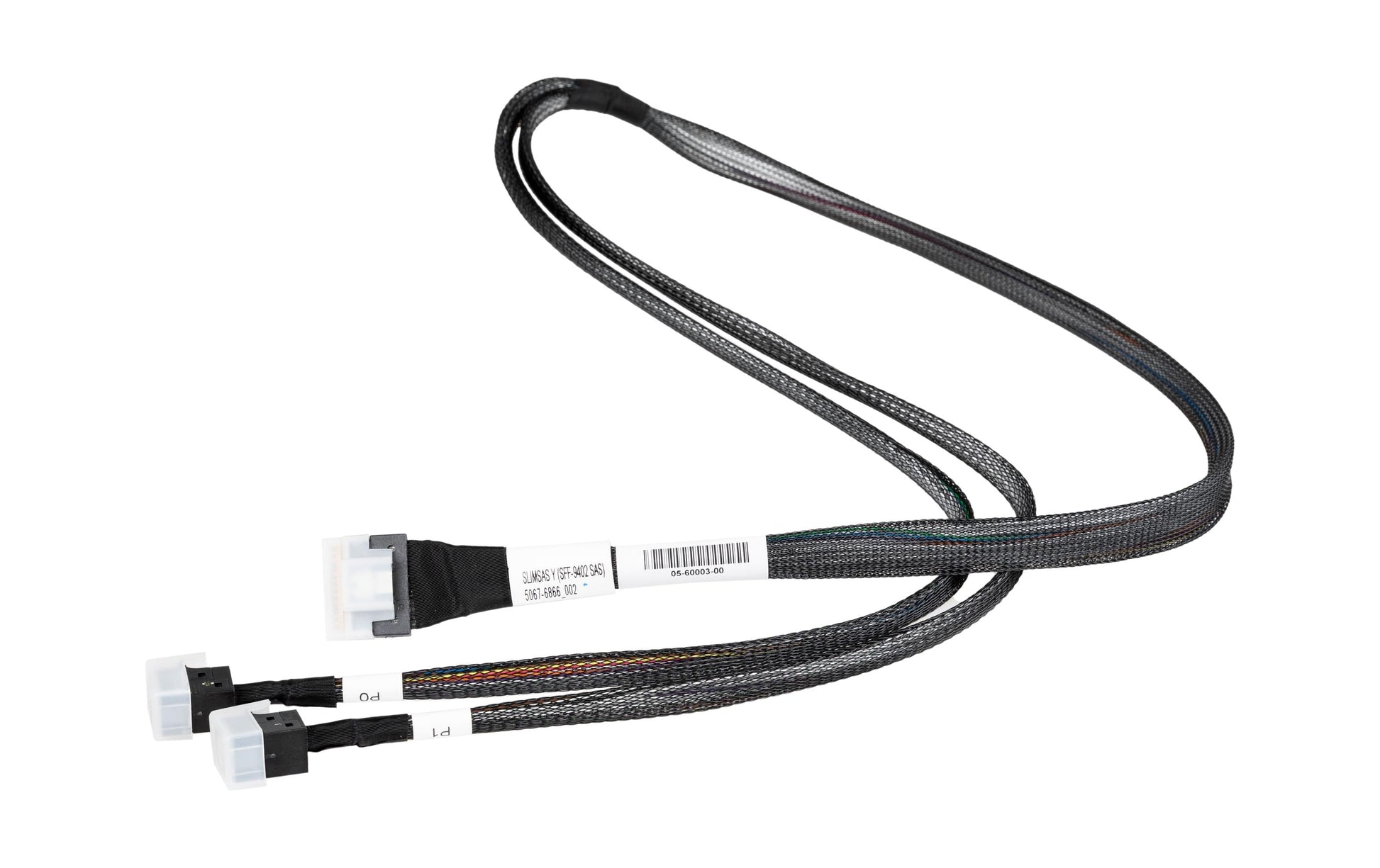 Broadcom SAS-Kabel SFF-8654 zu 2× SFF-8643, 1 m, für Broadcom Host-Adapter (z.B. 9560-16i, 9560-8i, 9580-8i8)