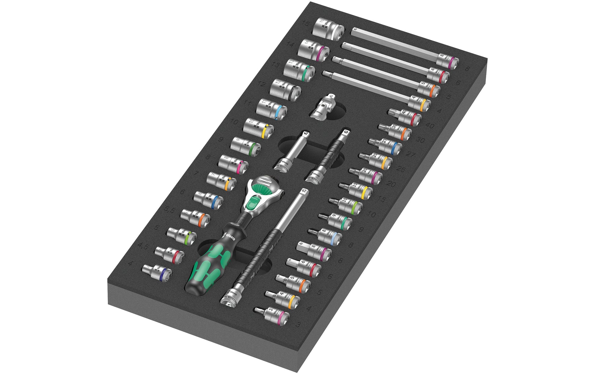 Wera Stecknuss-Satz – Antrieb 1/4" – 37 Teile – 05150110001