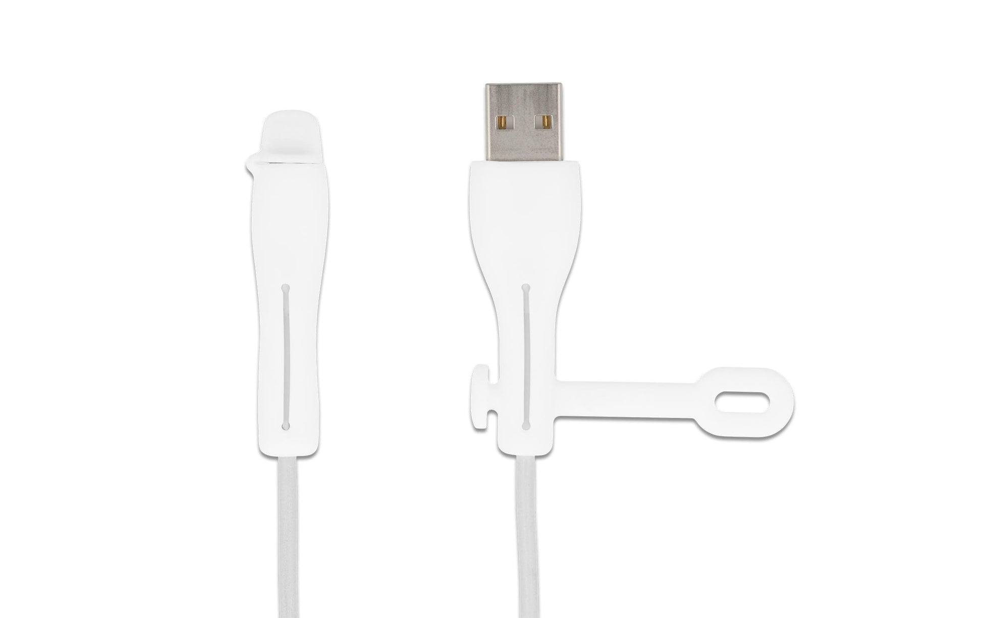 DeLOCK USB-Adapter USB-A auf Lightning – Silikon – Weiss – 2er-Set