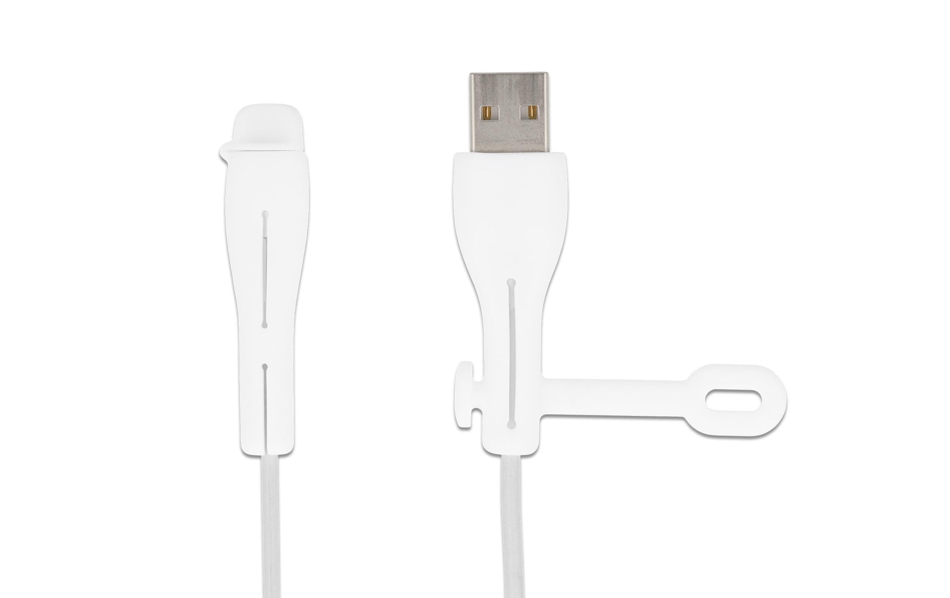 DeLOCK Staubschutz USB-A/USB-C (Stecker) – Silikon – Weiss – 2er-Set