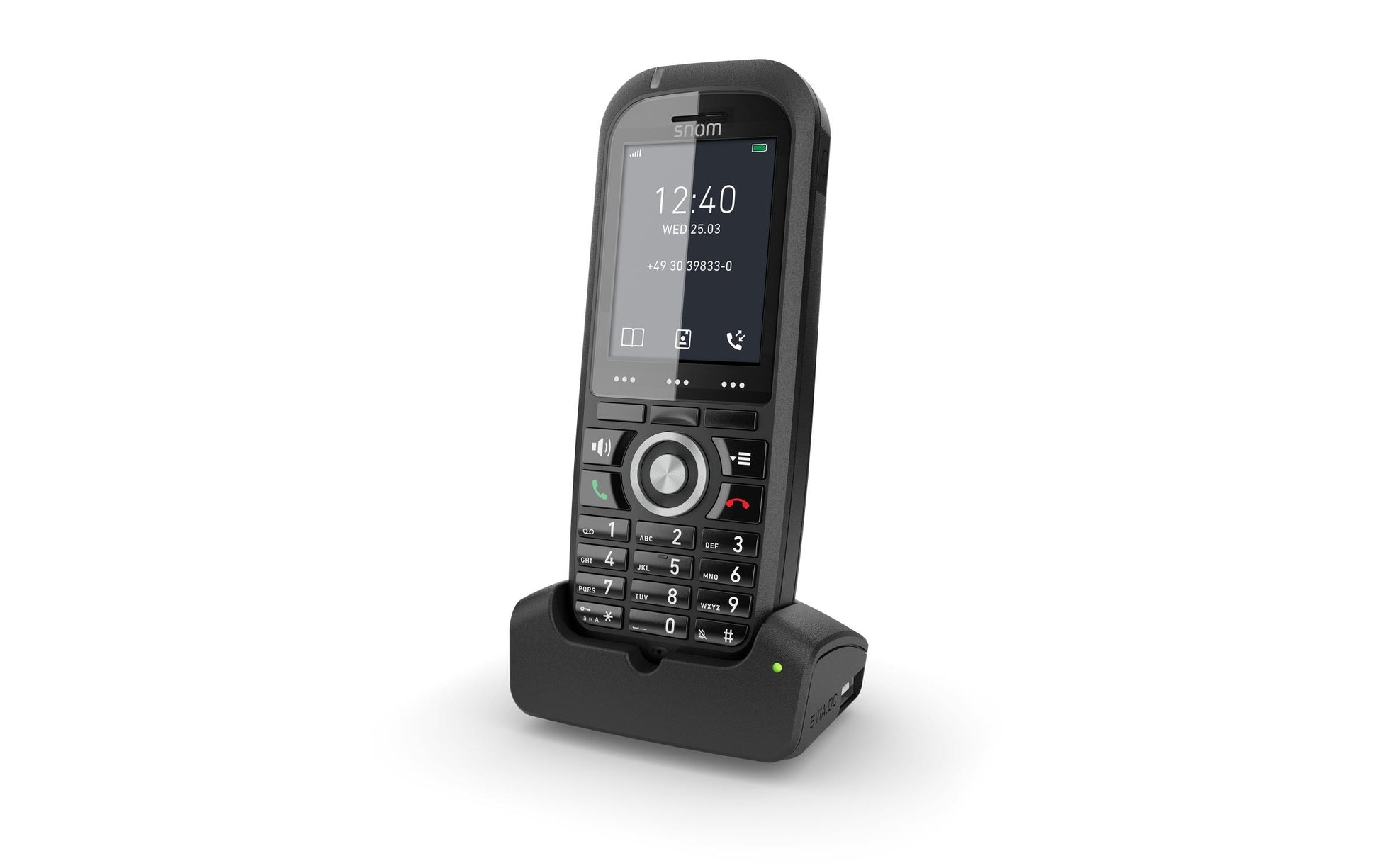 Snom M70 – DECT-Mobilteil, Bluetooth, 3,5 mm Klinke, Schwarz