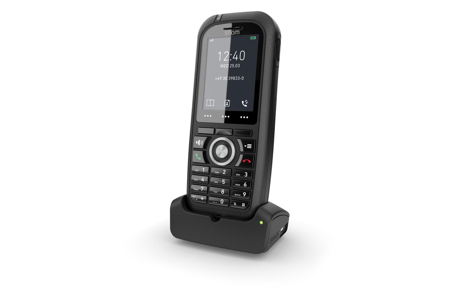 Snom M80 – WLAN-Telefon (Handgerät), Schwarz
