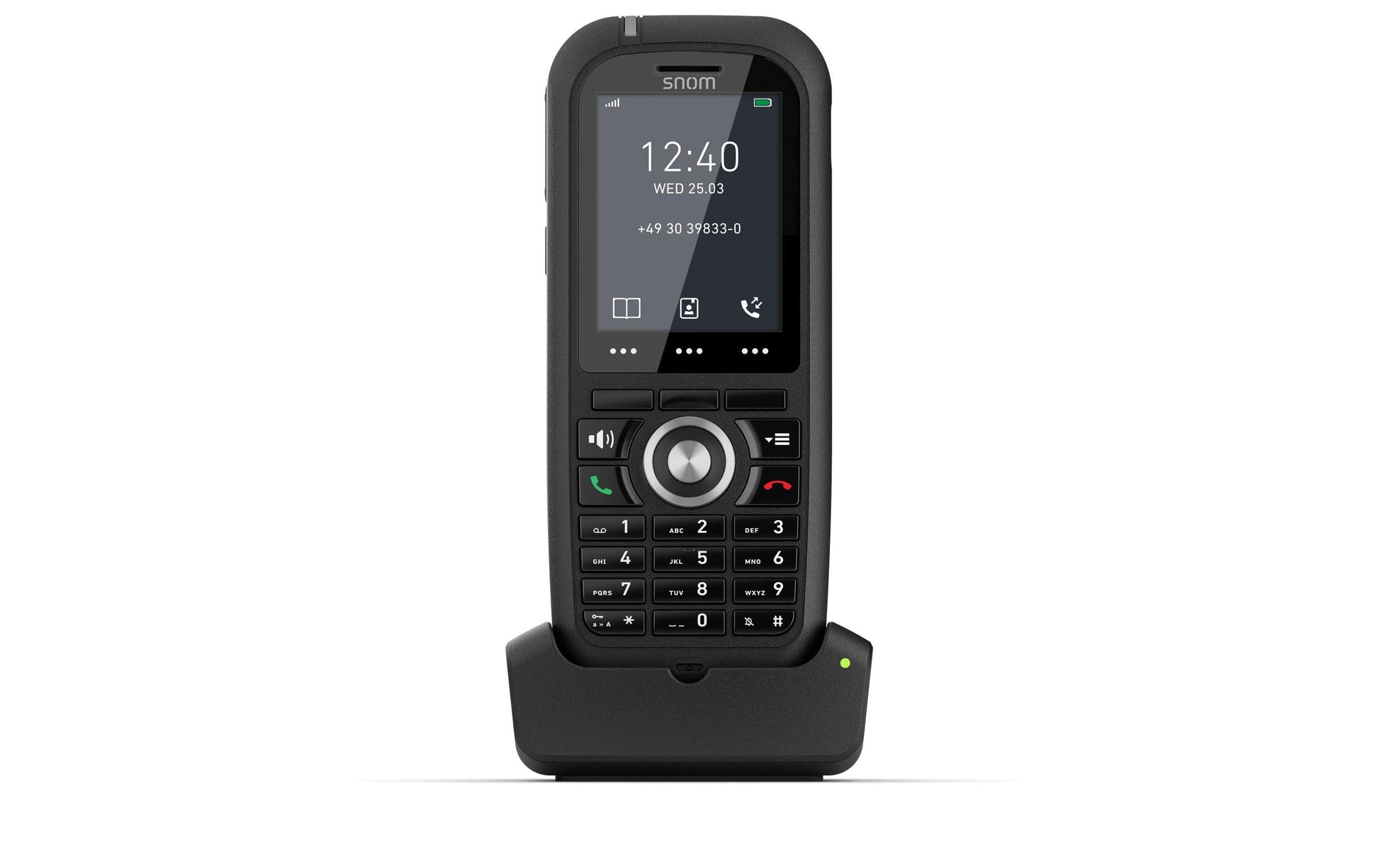 Snom M80 – WLAN-Telefon (Handgerät), Schwarz