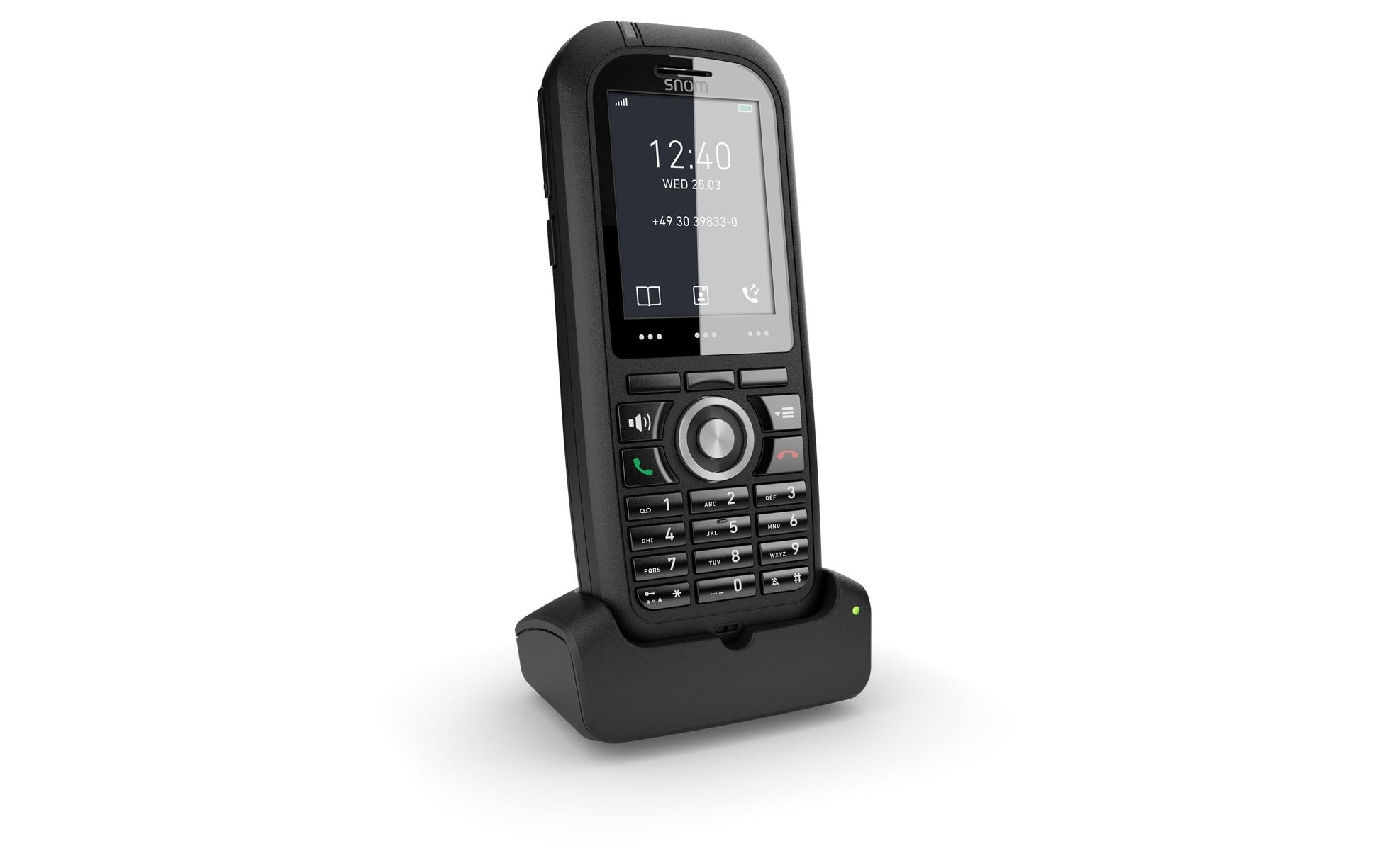 Snom M80 – WLAN-Telefon (Handgerät), Schwarz