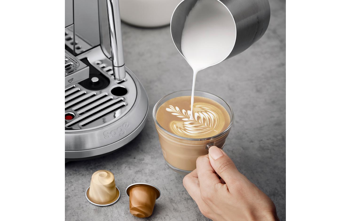 Sage Creatista Plus SNE800BSS4QEU1 Kapselmaschine – für Nespresso, 1,5 l, silber