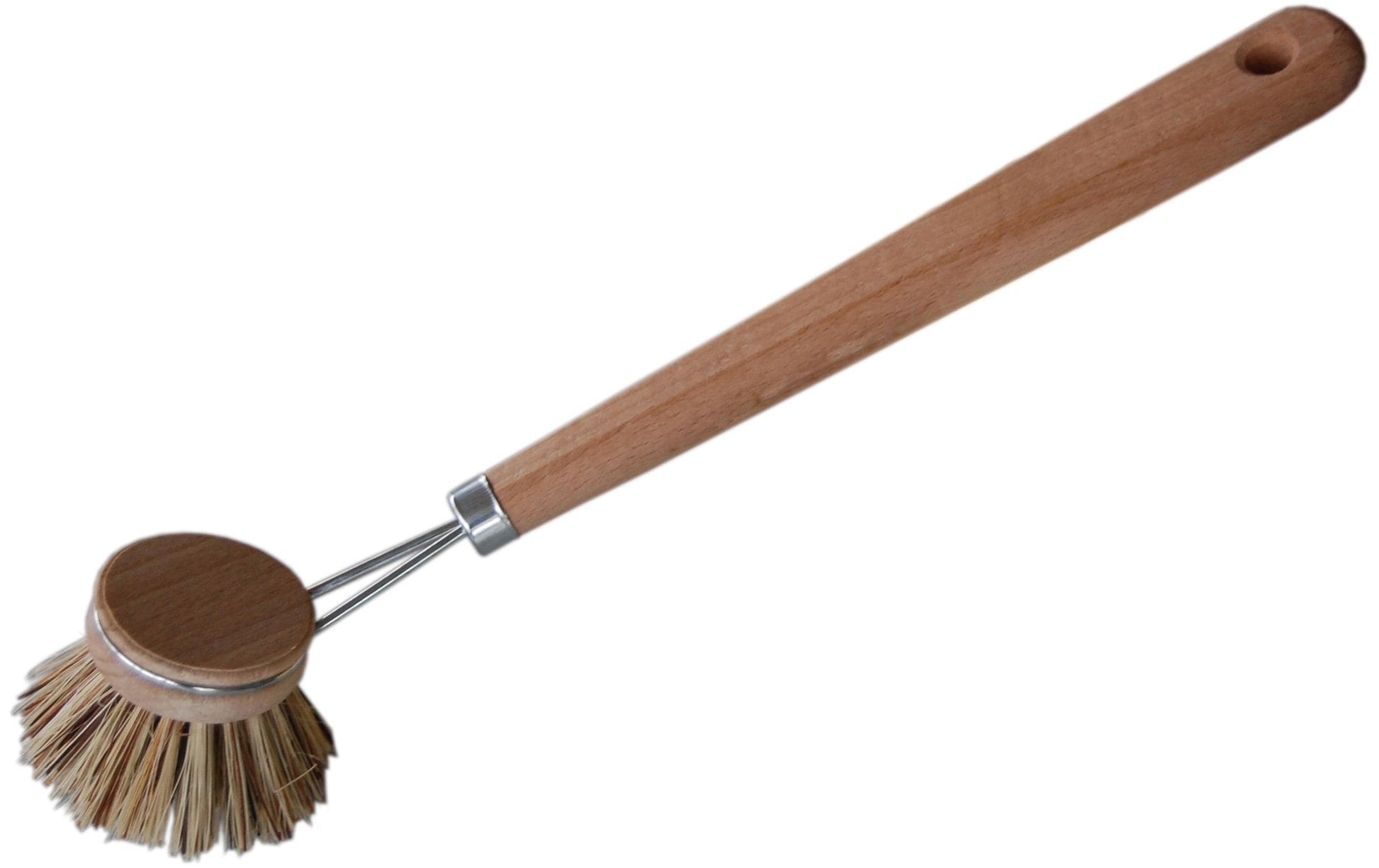 Edi Baur Abwaschbürste Tip – Pflanzliche Faser, Buche, 28 cm, Braun, FSC