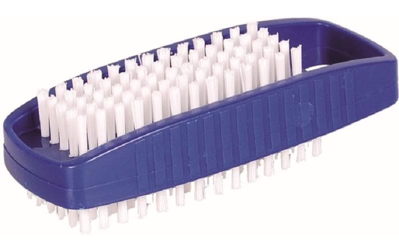 Edi Baur Scheuerbürste – Nylon, Polypropylen (PP), 10,5×4×3 cm, blau, spülmaschinenfest